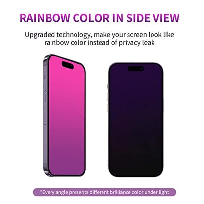 Privacy Screen Protector for iPhone 14 Pro Max Gradient 2 Pack - color: For iPhone 14 Pro Max (red)