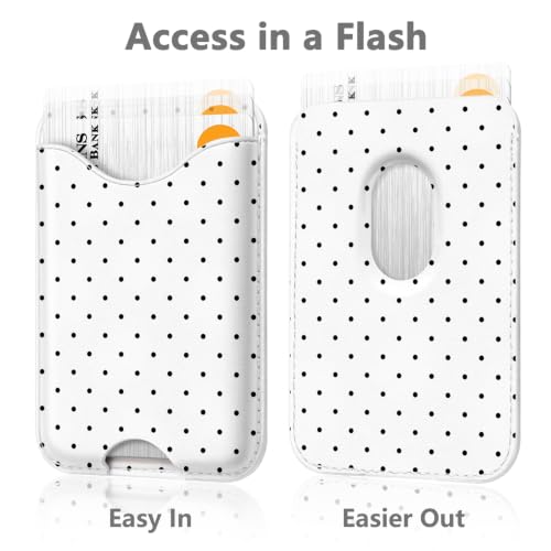 Polka Dot Phone Magnetic Wallet for Magsafe Compatible with iPhone 12-17 Pro Max - color: Polka Dot