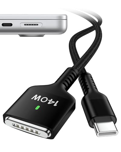 140W MagSafe 3 Cable 6.6ft for MacBook Pro (16/14, M5 M4 M3) & MacBook Air - color: Black