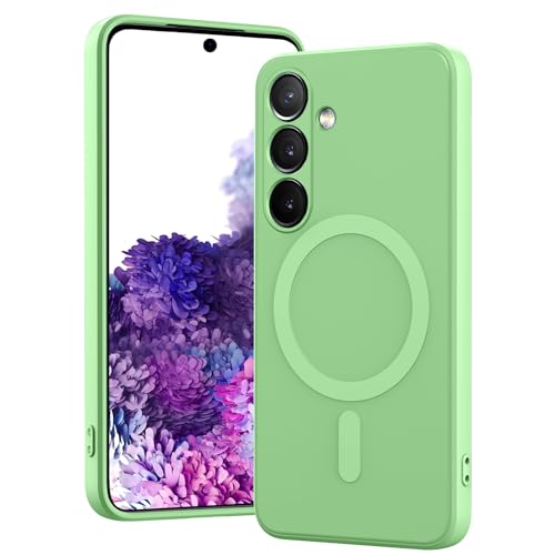 for Galaxy A16 5G Case,Magnetic,Wireless Charging,Slim - color: light green