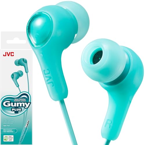 JVC Gumy HAFX7GN in Ear Earbud Headphones, Green - color: Green, size: No Mic