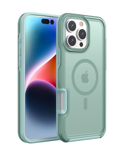 ArtsEvo Strong Magnetic for iPhone 16 Pro Case, Compatible with MagSafe, 360° Military-Grade Protection, Slim Translucent Matte Phone Case, Cyan-Blue - color: Cyan-Blue, size: iPhone 16 Pro