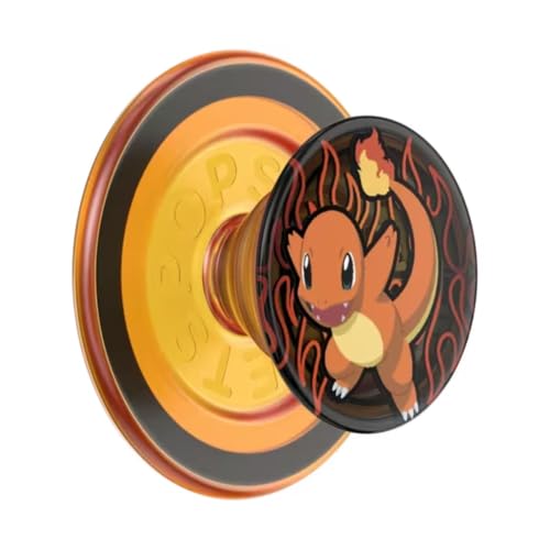 PopSockets Phone Grip for MagSafe, Magnetic Holder- Charmander Flame - color: Charmander, style: MagSafe