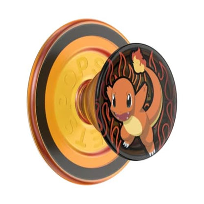 PopSockets Phone Grip for MagSafe, Magnetic Holder- Charmander Flame - color: Charmander, style: MagSafe