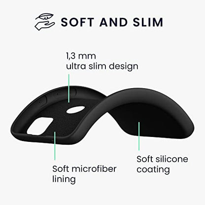 kwmobile Case Compatible with Google Pixel 4a Case - Slim Protective TPU Silicone Phone Cover - Black Matte - color: black matte