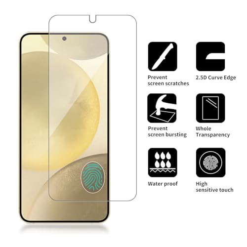 4 Pack Glass Screen Protector Compatible for Samsung Galaxy s25 / SM-S931B S931B/DS S931U S931W [9H Hardness]-HD Screen Tempered Glass, Scratch Resistant,[Case Friendly] - size: Galaxy S25