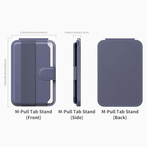 Sinjimoru Pull Tab Magnetic Wallet Stand for MagSafe, Card Holder, Lavender - color: Lavender