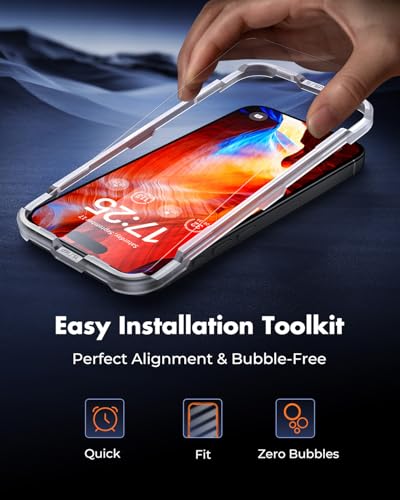 UNBREAKcable 2-Pack Screen Protector for iPhone 15 Plus Tempered Glass - size: iPhone 15 Plus