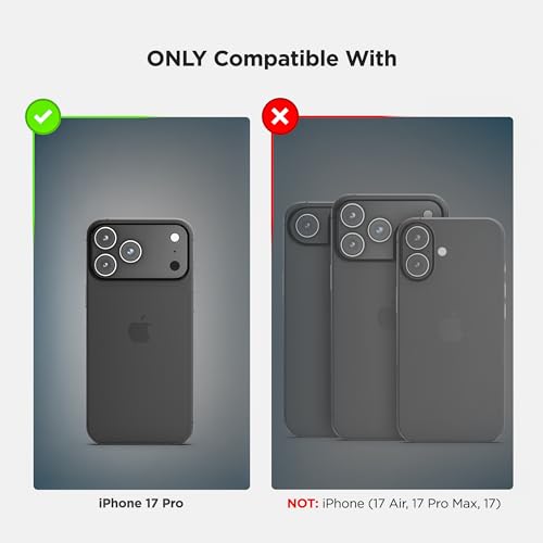 Encased Waterproof Case for iPhone 17 Pro with Belt Clip - IP-68 Full-Body Protection with Camera Control Button and Port Covers [Military Grade] (Compatible with MagSafe) - size: iPhone 17 Pro
