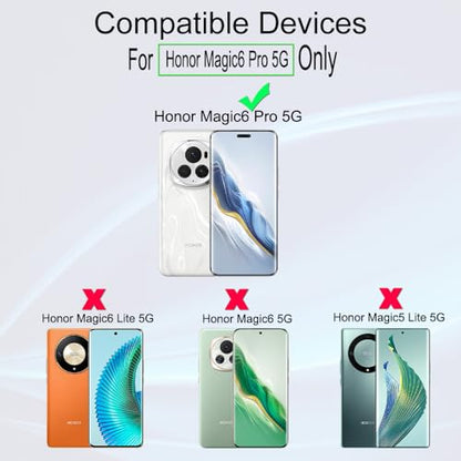 Ibywind for Honor Magic6 Pro 5G Screen Protector,2-Pack,Hydrogel Film with Camera Lens Protector,Easy Installation Tool,Bubble-Free,Fingerprint Unlock Compatible,Anti-Shatter,Anti-Scratch - size: Magic6 Pro 5G