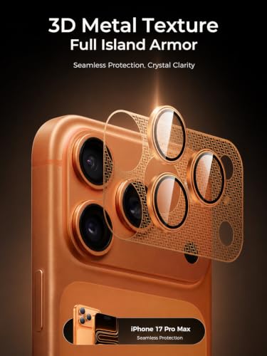 LITO Metal Camera Lens Protector for iPhone 17 Pro Max, Sliver - color: Sliver