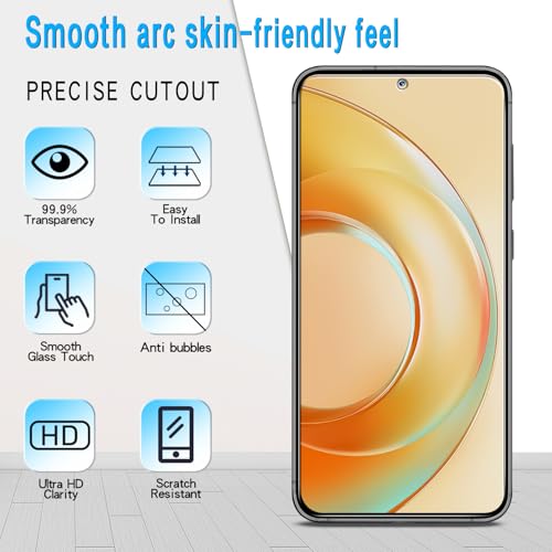 Slanku Privacy Tempered Glass for Samsung Galaxy S23 Plus Screen Protector - size: samsung s23 plus