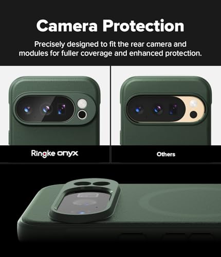 Ringke Onyx Designed for Google Pixel 10 Pro XL Case [Compatible with MagSafe and Pixelsnap] Oil & Dirt Resistant Enhanced Grip Non-Slip Texture Lightweight Cover - Magnetic Dark Green - color: Magnetic Dark Green, size: Pixel 10 Pro XL