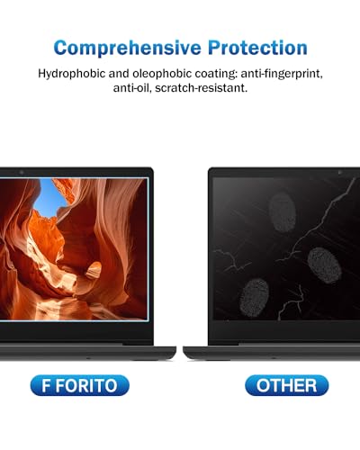 F FORITO 2-Pack 15.6 Inch Anti Blue Light Laptop Screen Protector, Eye Protection Anti Glare Matte Computer Screen Cover for 15.6" Laptop with 16:9 Aspect Ratio, Reduce Eye Strain and Touch Sensitive - size: 15.6 Inch (Diagonal) - 16:9 Aspect Ratio