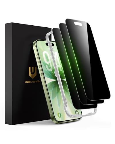 UNBREAKcable Privacy Screen Protector for iPhone 17-3 Pack - size: iPhone 17