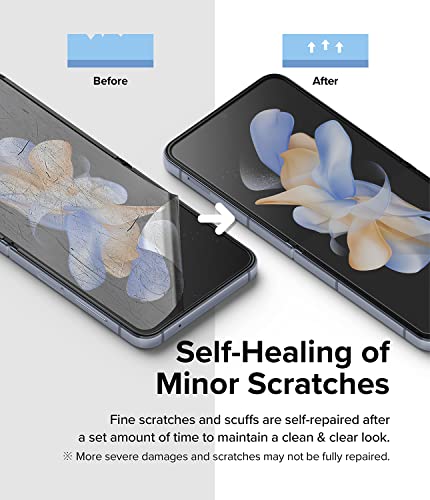 Ringke for Samsung Galaxy Z Flip 4 Screen Protector [Dual Easy, 2 Pack]