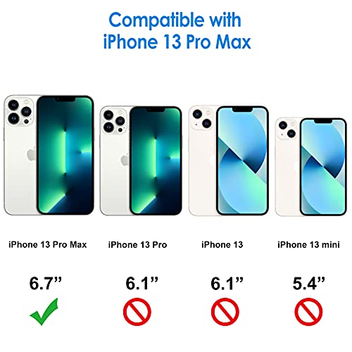 JETech Case for iPhone 13 Pro Max, Anti-Yellowing, Clear | Shockproof Protection, Scratch Resistant Hard PC Back, Durable Transparent TPU Bumper - color: Clear