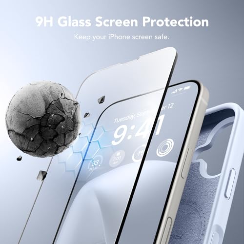 GONEZ Magnetic for iPhone 16 Case, Silicone Cover Baby Blue - color: Baby Blue, size: Iphone 16