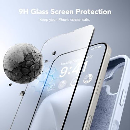 GONEZ Magnetic for iPhone 16 Case, Silicone Cover Baby Blue - color: Baby Blue, size: Iphone 16