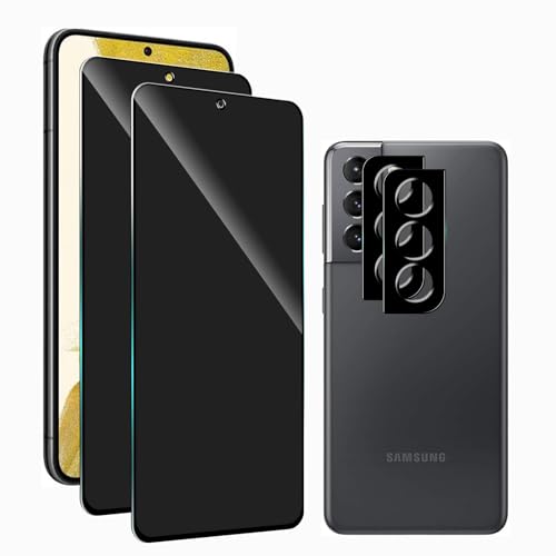 Privacy Screen Protector for Samsung Galaxy S22 + Lens Protector