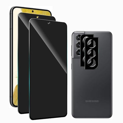 Privacy Screen Protector for Samsung Galaxy S22 + Lens Protector