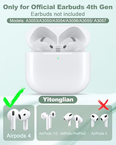 Wireless Charger Case Replacement for Airpods 4th Generation - Charging Case to USB-C Without Earbuds