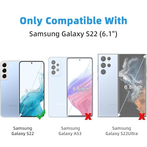 3 Pack Screen Protector Compatible for Samsung Galaxy S22 6.1 Inch, HD Clear Flexible Soft TPU Hydrogel Film for Samsung Galaxy S22 5G - Support Fingerprint Unlock, High Sensitivity - size: Samsung Galaxy S22
