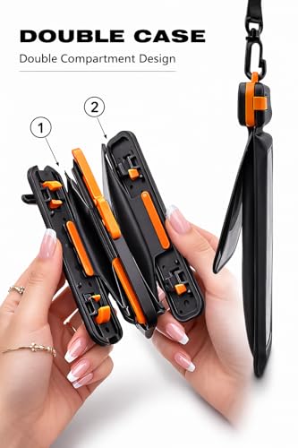 Pulgarin & Co Waterproof Phone Pouch (Black, Floating Double Pocket Waterproof Pouch) - color: Black