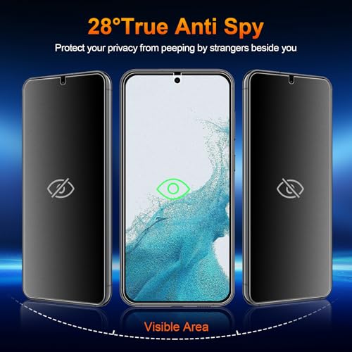 2 Pack for Samsung Galaxy S22 Plus Anti-Glare Matte Privacy Screen Protector 6.6 inch, Smooth and Responsive Touch Flexible EPU Film, [Support Fingerprint Unlock] [Self-Healing] [Not Glass] - size: Samsung Galaxy S22 Plus