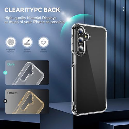 DEERLAMN Clear Phone Case for Samsung Galaxy A57, Transparent Anti-Scratch Non-Yellowing Ultra Slim Fit Shockproof Drop Protection Phone Cover - size: Samsung Galaxy A57