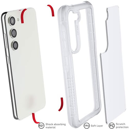 Clear Shockproof Case for Galaxy S23 Series - COVERT by Ghostek - color: Clear, size: Galaxy S23