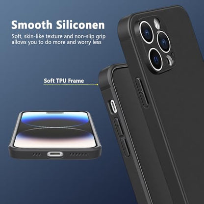 FanTEK Phone Case Compatible with iPhone 14 Pro Max Case, Anti-Scratch & Fingerprint Phone Case Protective Cover, Matte Black - size: iPhone 14 Pro Max
