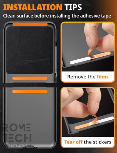 Designed for Motorola Razr+ (2023) Case with Belt Clip Holster | Rugged Holster & Protective Phone Case Combo with Anti-Slip Texture - Black