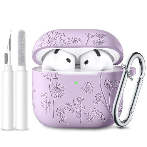 Lerobo for AirPods 4 AirPods 5 Case with Cleaner Kit & Keychain, Lavender - color: A-Lavender, size: AirPods 5&4