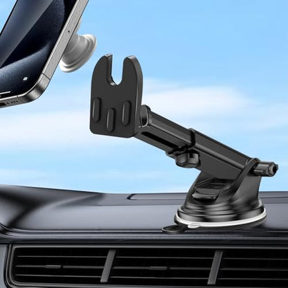 Car Mount for Pop Socket, Dashboard Windshield Car Phone Holder Compatible with Popsocket, Powerful Suction Cup Car Phone Mount Fits All Smartphones with Pop Grip - style: Extended Socket Mount