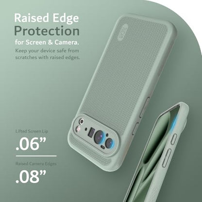 TUDIA MergeGrip [Compatible with Magsafe & Pixelsnap] for Google Pixel 10 Pro XL Case 2025, [Military Grade] Dual-Layer Shockproof Slim Non-Slip Heavy Duty Protective Phone Cases – Green Lily - color: Green Lily, size: Pixelsnap 10 Pro XL