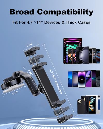 Z Fold 8 Car Mount Accessories, Secure Clamp, Suction Cup - style: Dash