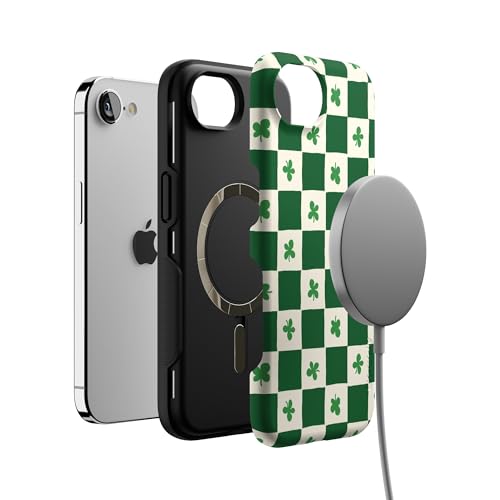 Casely iPhone 16e Case | Lucky You | Shamrock | Bold Protective Design | Compatible with MagSafe - color: Lucky You | Shamrock