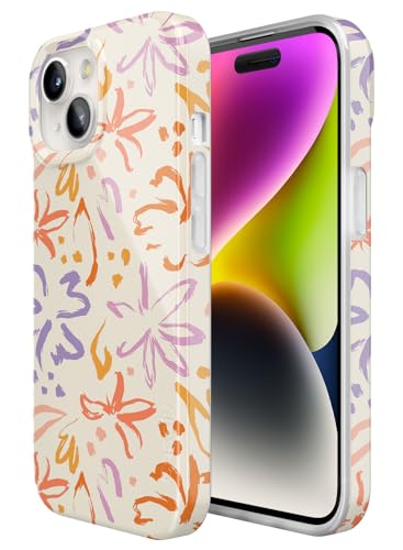 Casely iPhone 15 Plus Case | Hibiscus Blooms | Hawaiian Floral | Compatible with MagSafe | Classic Ultra Slim Design - color: Hibiscus Blooms | Hawaiian Floral