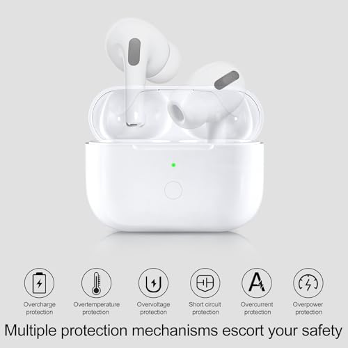 Wireless Charging Case Compatible with AirPod Pro 1st & 2nd Generation, Air Pod Pro 1 2 Case Replacement with Bluetooth Pairing Sync Button,USB-C Charging