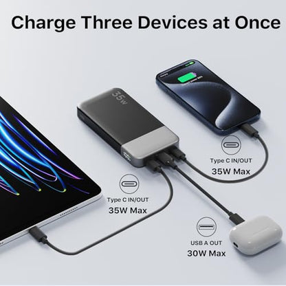 NOBIS Power Bank 35W 10000mAh Portable Charger - color: Black