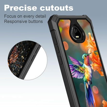 for Schok Volt Sv67q Sv67332 Case with Screen Protector, Military Grade Drop Protection, Dual Layer Hybrid Shockproof Protection TPU Phone Case for Schok Volt Sv67q, Hummingbird - color: Hummingbird