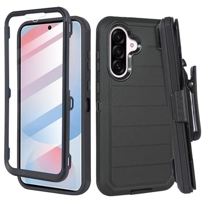 Compatible for Samsung S26 Rugged Case with Belt Clip Holster & Built-in Screen Protector, Heavy-Duty Full-Body Shockproof Cover, Military-Grade Protective Phone Case (Pro) - color: Pro