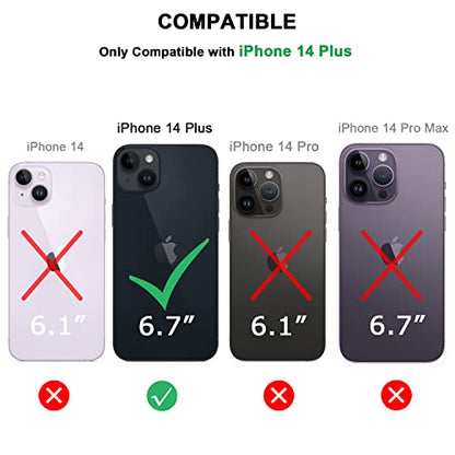TENDLIN Compatible with iPhone 14 Plus Case Wood Grain with Carbon Fiber Texture Design Leather Hybrid Slim Case Black - color: Black, size: iPhone 14 Plus