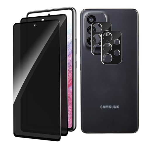 Privacy Screen Protector for Samsung Galaxy A53 + Lens Protector - size: Samsung Galaxy A53 5G
