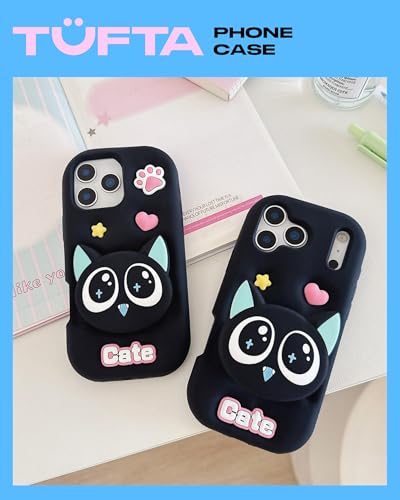 for iPhone 17 Pro Case, Kawaii 3D Black Cat Pop-Up Grip for Girls - size: iPhone 17 Pro