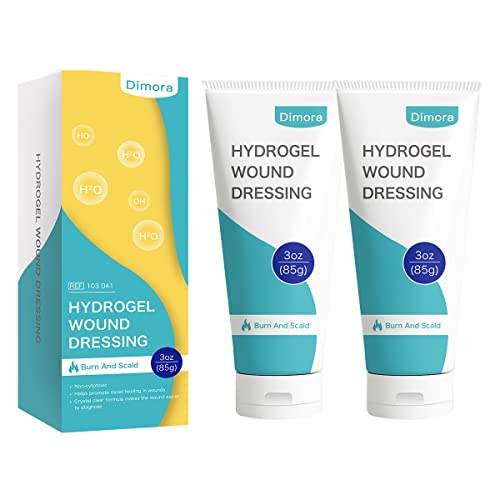 Dimora 2 Packs 6oz Hydrogel First Aid Ointment, Burn Injury Soothing Gel, Skin Repair Cream for Emergency Burn, Postoperative Incisions, Bruises, Debridement Wound Care - size: Hydrogel Gel 6 Ounce
