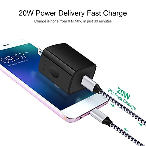 20W USB C Wall Charger Adapter Block for Samsung Galaxy A37 A57 5G - color: Black