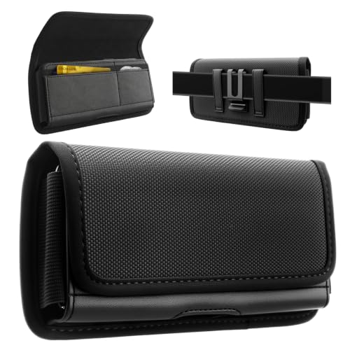 Nylon Belt Case Holster Phone Belt Pouch Holder with Magnetic Closure - color: Nylon1, size: L(6.5" x 3.5" x 0.5")