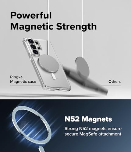 Ringke for Samsung Galaxy S26 Ultra Case [Fusion Magnetic Matte Clear] | Compatible with MagSafe, Oil & Dirt Resistant, Anti-Fingerprint Technology Prevents Oily Smudges, Feels Velvety Soft - size: Galaxy S26 Ultra